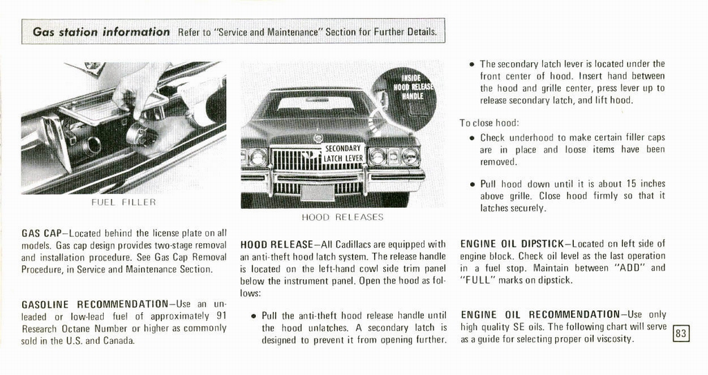 1973 Cadillac Owners Manual Page 51